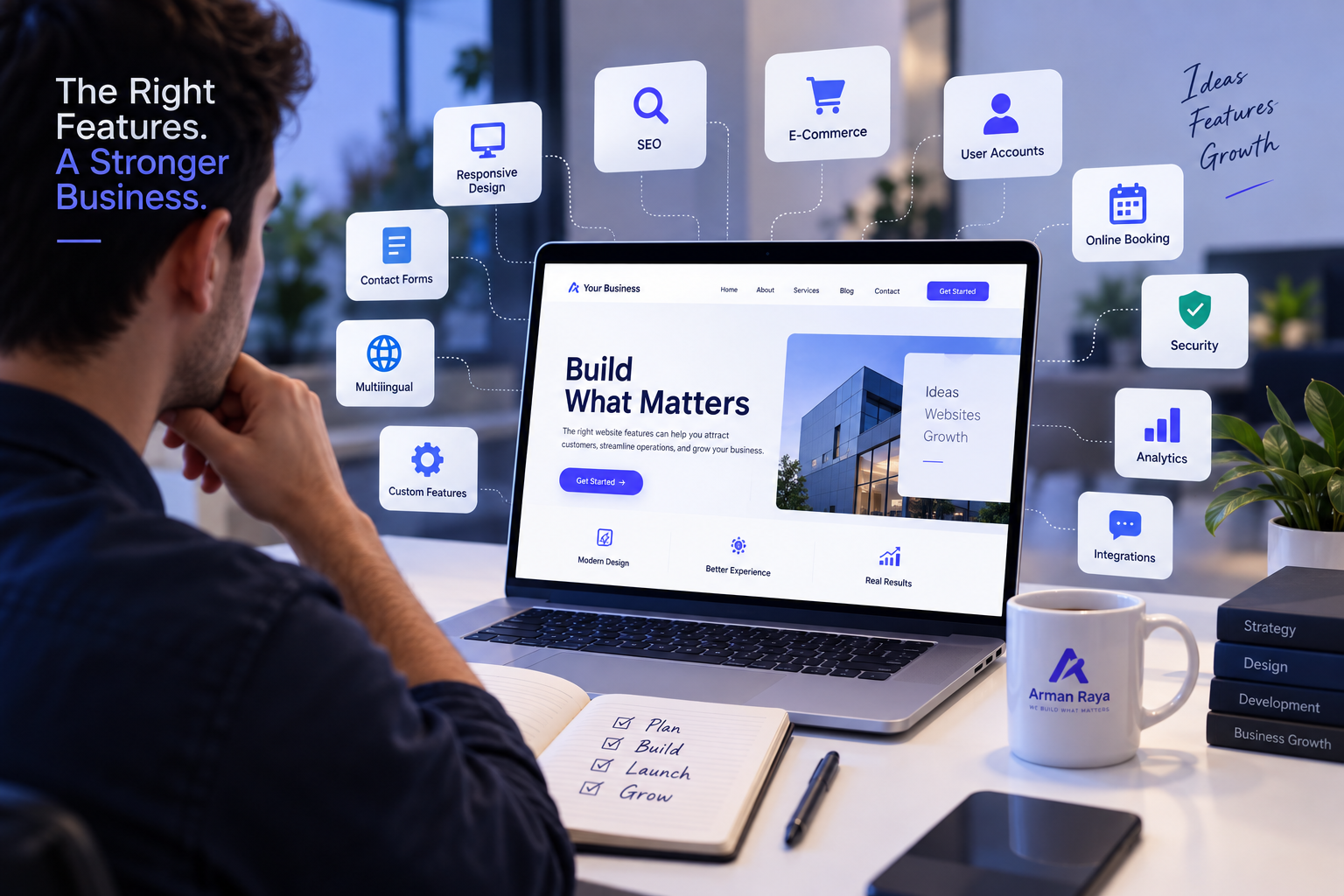 How to Choose the Right Website Features for Your Business